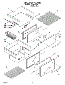 03 - Drawer Parts parts for Kitchenaid Ingredient Center KDDA27TRS01 from AppliancePartsPros.com