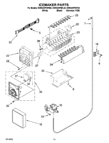 12 - Icemaker Parts, Optional Parts (Not Included) parts for Kitchenaid Refrigerator KSRX25FSBL00 from AppliancePartsPros.com