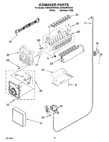 11 - Icemaker Parts parts for Kitchenaid Refrigerator KSRX22FSWH00 from AppliancePartsPros.com