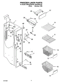 04 - Freezer Liner Parts parts for Kitchenaid Refrigerator KSRX22FSST00 from AppliancePartsPros.com
