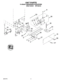 04 - Unit Parts parts for Kitchenaid Refrigerator KURS24RSBS00 from AppliancePartsPros.com