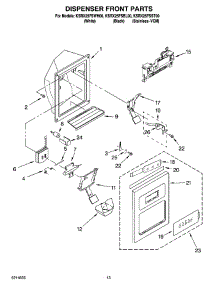 08 - Dispenser Front Parts parts for Kitchenaid Refrigerator KSRX25FSWH00 from AppliancePartsPros.com