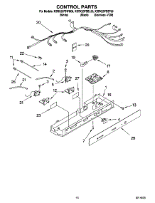 10 - Control Parts parts for Kitchenaid Refrigerator KSRX25FSWH00 from AppliancePartsPros.com