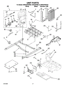 11 - Unit Parts parts for Kitchenaid Refrigerator KSRX25FSST00 from AppliancePartsPros.com