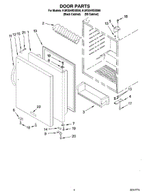 03 - Door Parts parts for Kitchenaid Refrigerator KURS24RSSS00 from AppliancePartsPros.com