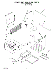 10 - Lower Unit And Tube Parts parts for Kitchenaid Refrigerator KBFC42FSS00 from AppliancePartsPros.com