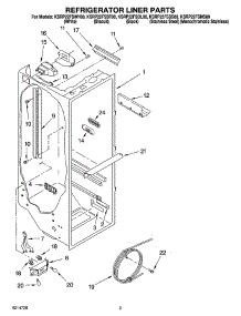 02 - Refrigerator Liner Parts parts for Kitchenaid Refrigerator KSRP22FSMS00 from AppliancePartsPros.com