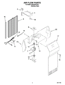 03 - Air Flow Parts parts for Kitchenaid Refrigerator KSRG22FKSS17 from AppliancePartsPros.com