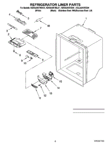 04 - Refrigerator Liner Parts parts for Kitchenaid Refrigerator KBLA22KRSS01 from AppliancePartsPros.com