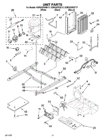 11 - Unit Parts parts for Kitchenaid Refrigerator KSRG25FKBT17 from AppliancePartsPros.com
