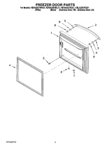 03 - Freezer Door Parts parts for Kitchenaid Refrigerator KBLA20ERSS01 from AppliancePartsPros.com
