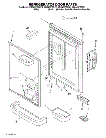 05 - Refrigerator Door Parts parts for Kitchenaid Refrigerator KBLA20ERSS01 from AppliancePartsPros.com