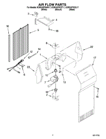 03 - Air Flow Parts parts for Kitchenaid Refrigerator KSRG22FKBT17 from AppliancePartsPros.com