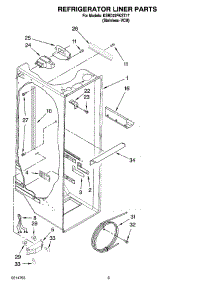 02 - Refrigerator Liner Parts parts for Kitchenaid Refrigerator KSRD22FKST17 from AppliancePartsPros.com