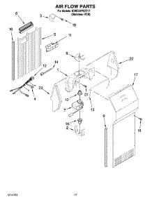 10 - Air Flow Parts parts for Kitchenaid Refrigerator KSRD22FKST17 from AppliancePartsPros.com