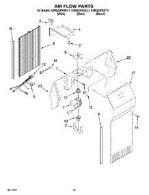 09 - Air Flow Parts parts for Kitchenaid Refrigerator KSRG25FKWH17 from AppliancePartsPros.com