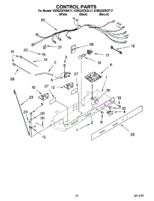 10 - Control Parts parts for Kitchenaid Refrigerator KSRG25FKWH17 from AppliancePartsPros.com