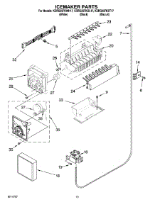 12 - Icemaker Parts, Optional Parts (Not Included) parts for Kitchenaid Refrigerator KSRG25FKWH17 from AppliancePartsPros.com