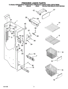 04 - Freezer Liner Parts parts for Kitchenaid Refrigerator KSRP22FSBT00 from AppliancePartsPros.com