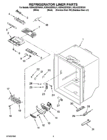 03 - Refrigerator Liner Parts parts for Kitchenaid Refrigerator KBRA22ERWH01 from AppliancePartsPros.com