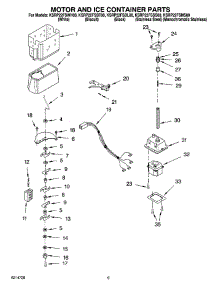 06 - Motor And Ice Container Parts parts for Kitchenaid Refrigerator KSRP22FSBL00 from AppliancePartsPros.com