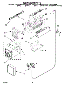 11 - Icemaker Parts parts for Kitchenaid Refrigerator KSRP22FSBL00 from AppliancePartsPros.com