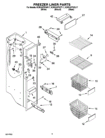 04 - Freezer Liner Parts parts for Kitchenaid Refrigerator KSRG22FKWH17 from AppliancePartsPros.com