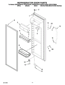 07 - Refrigerator Door Parts parts for Kitchenaid Refrigerator KSRP22FSWH00 from AppliancePartsPros.com