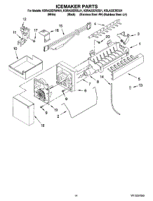 08 - Icemaker Parts, Optional Parts parts for Kitchenaid Refrigerator KBRA22ERBL01 from AppliancePartsPros.com