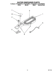 08 - Water Dispenser Parts, Optional Parts parts for Kitchenaid Refrigerator KTRC22EMBL05 from AppliancePartsPros.com
