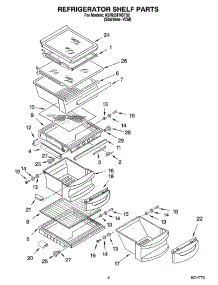 03 - Refrigerator Shelf Parts parts for Kitchenaid Refrigerator KSRI25FNST02 from AppliancePartsPros.com