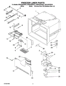 02 - Freezer Liner Parts parts for Kitchenaid Refrigerator KBLA22ERSS01 from AppliancePartsPros.com