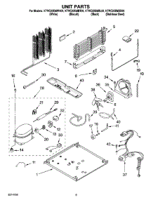 05 - Unit Parts parts for Kitchenaid Refrigerator KTRC22EMBT05 from AppliancePartsPros.com