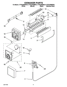 06 - Icemaker Parts parts for Kitchenaid Refrigerator KTRC22EMSS05 from AppliancePartsPros.com