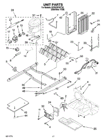 11 - Unit Parts parts for Kitchenaid Refrigerator KSRI25FNST02 from AppliancePartsPros.com