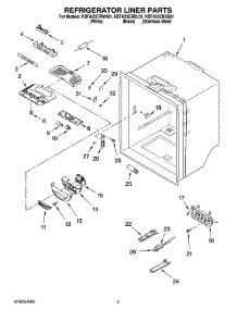 03 - Refrigerator Liner Parts parts for Kitchenaid Refrigerator KBFA25ERSS01 from AppliancePartsPros.com