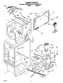 02 - Liner Parts parts for Kitchenaid Refrigerator KTRP22EMBT04 from AppliancePartsPros.com