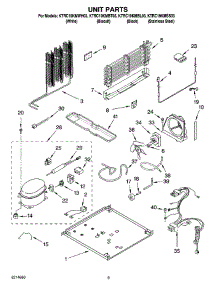 05 - Unit Parts parts for Kitchenaid Refrigerator KTRC19KMSS03 from AppliancePartsPros.com