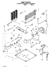 05 - Unit Parts parts for Kitchenaid Refrigerator KTRP22KRBT02 from AppliancePartsPros.com