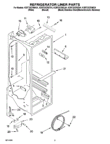 02 - Refrigerator Liner Parts parts for Kitchenaid Refrigerator KSRT25CRMS01 from AppliancePartsPros.com