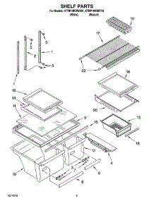03 - Shelf Parts parts for Kitchenaid Refrigerator KTRP19KRWH01 from AppliancePartsPros.com