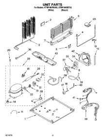 05 - Unit Parts parts for Kitchenaid Refrigerator KTRP19KRWH01 from AppliancePartsPros.com