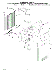 09 - Air Flow Parts parts for Kitchenaid Refrigerator KSRT25CRSS01 from AppliancePartsPros.com
