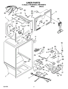 02 - Liner Parts parts for Kitchenaid Refrigerator KTRP19KRBT01 from AppliancePartsPros.com