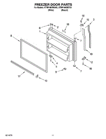 06 - Freezer Door Parts, Optional Parts (Not Included) parts for Kitchenaid Refrigerator KTRP19KRBT01 from AppliancePartsPros.com
