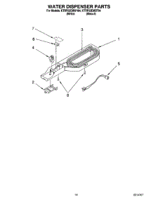 08 - Water Dispenser Parts, Optional Parts parts for Kitchenaid Refrigerator KTRP22EMWH04 from AppliancePartsPros.com