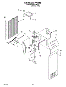 09 - Air Flow Parts parts for Kitchenaid Refrigerator KSRX25FNST03 from AppliancePartsPros.com