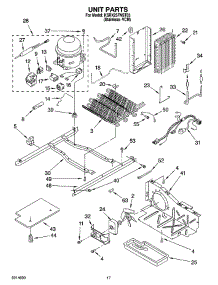 11 - Unit Parts parts for Kitchenaid Refrigerator KSRX25FNST03 from AppliancePartsPros.com