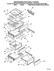 03 - Refrigerator Shelf Parts parts for Kitchenaid Refrigerator KSRT25CRWH01 from AppliancePartsPros.com