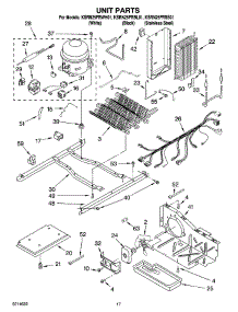 11 - Unit Parts parts for Kitchenaid Refrigerator KSRN25FRWH01 from AppliancePartsPros.com